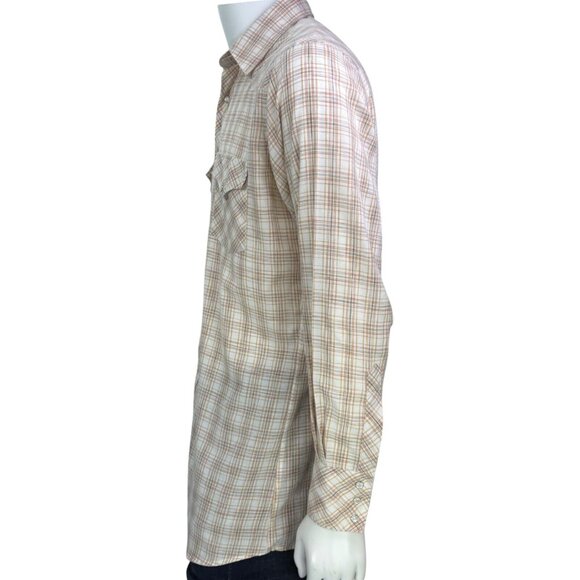 Cody James Mens Western Pearl Snap Shirt Long Sleeve Multicolor Plaid Size M - Picture 8 of 11